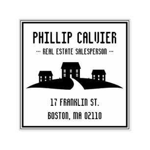 Carimbo Auto Entintado Propriedades do imóvel   endereço de regresso