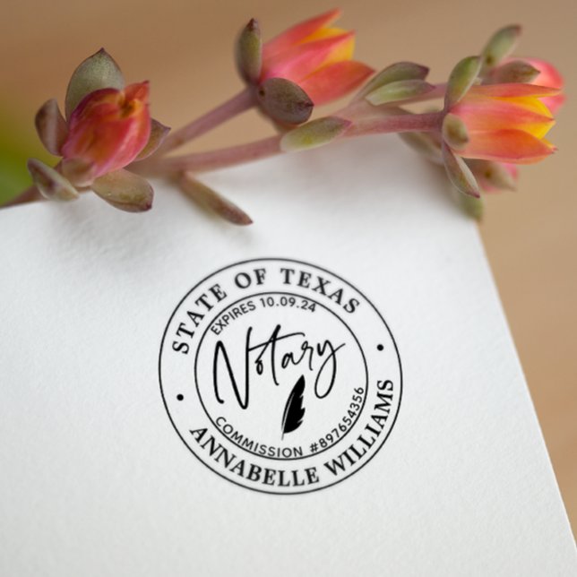 Carimbo Auto Entintado Público Notário Moderno (Criador carregado)