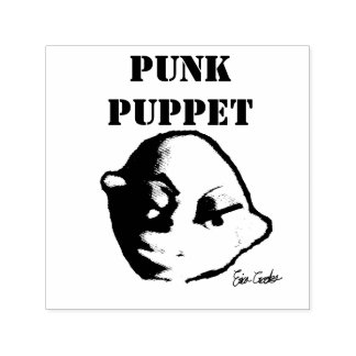 Carimbo Auto Entintado Punk Puppet (design Erica Crooks)