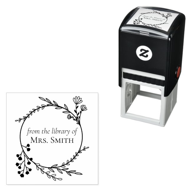 Carimbo Auto Entintado Quadro Botânico da Biblioteca de (In Situ)