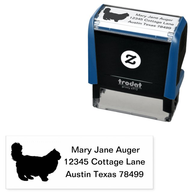 Carimbo Auto Entintado Ragdoll Cat Personalizado (In Situ)