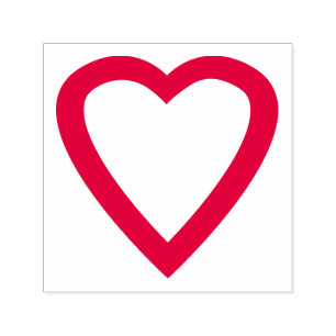 Carimbo Auto Entintado Red Love Heart