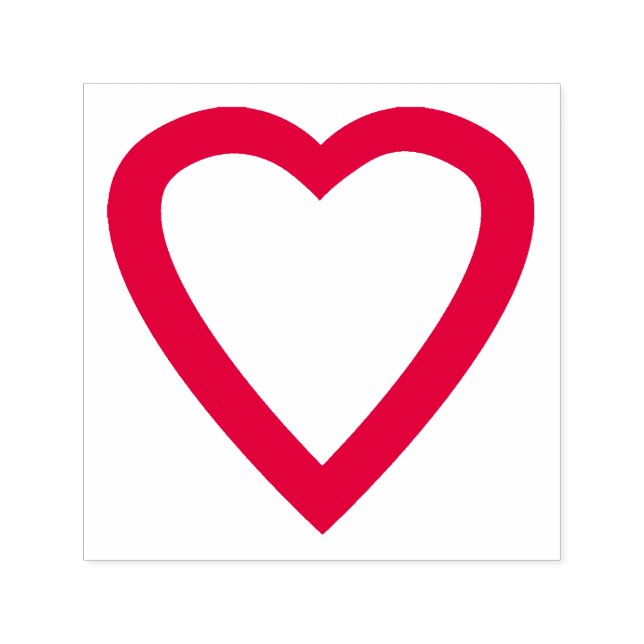 Carimbo Auto Entintado Red Love Heart (Design)