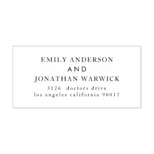 Carimbo Auto Entintado Rendimento do Casamento Negro Moderno