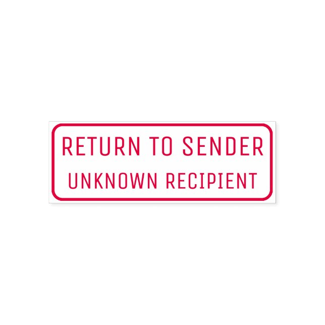 CARIMBO AUTO ENTINTADO "RETORNAR AO ENDER", "DESCONHECIDO DESTINATÁRIO",  (Design)