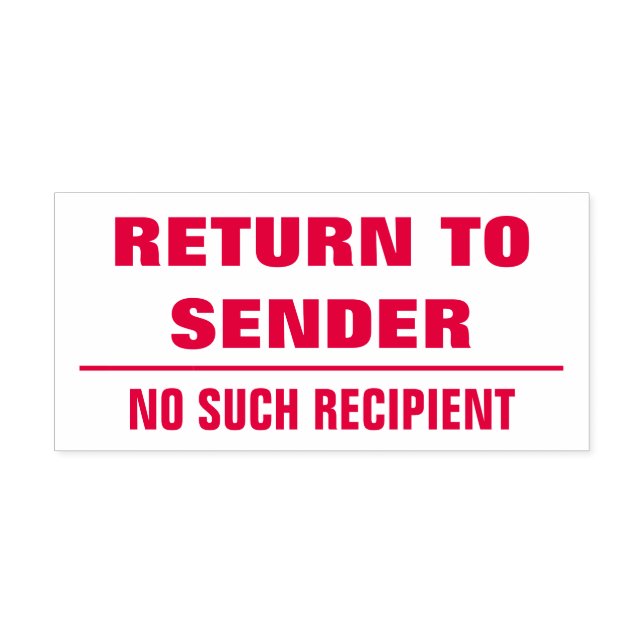 Carimbo Auto Entintado "RETORNAR AO ENDER" + "NENHUM DESTINATÁRIO" + Linh (Design)