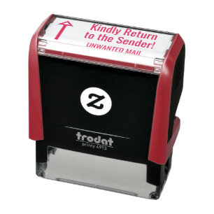 Carimbo Auto Entintado "Retorno amável ao remetente! ", "CORREIO