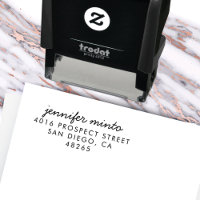 Retorno de Endereço Moderno Minimalista Manuscrito