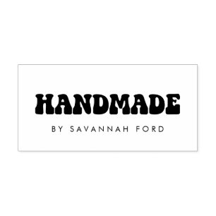 Carimbo Auto Entintado Retro 60s Hippie Divertido à mão