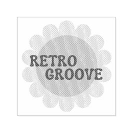 Carimbo Auto Entintado Retro Groove Self-inking Stamp