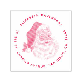 Carimbo Auto Entintado Retro Vintage Jolly Papai Noel Natal