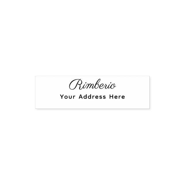 Carimbo Auto Entintado Return Address Elegant (Design)
