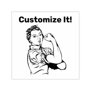 Carimbo Auto Entintado Rosie the Riveter