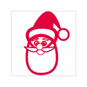 Carimbo Auto Entintado Rosto de Papai Noel