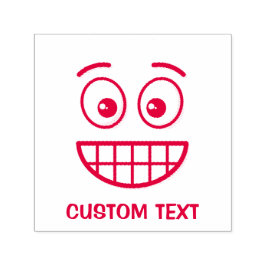 Carimbo Auto Entintado Rosto de ressonância com olhos abertos