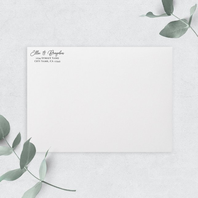 Carimbo Auto Entintado Roteiro Romântico Endereço de Devolução de Casamen (Criador carregado)