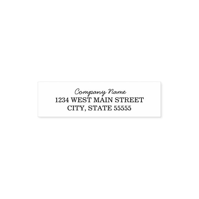 Carimbo Auto Entintado Rótulo de devolução monograma simples (Design)