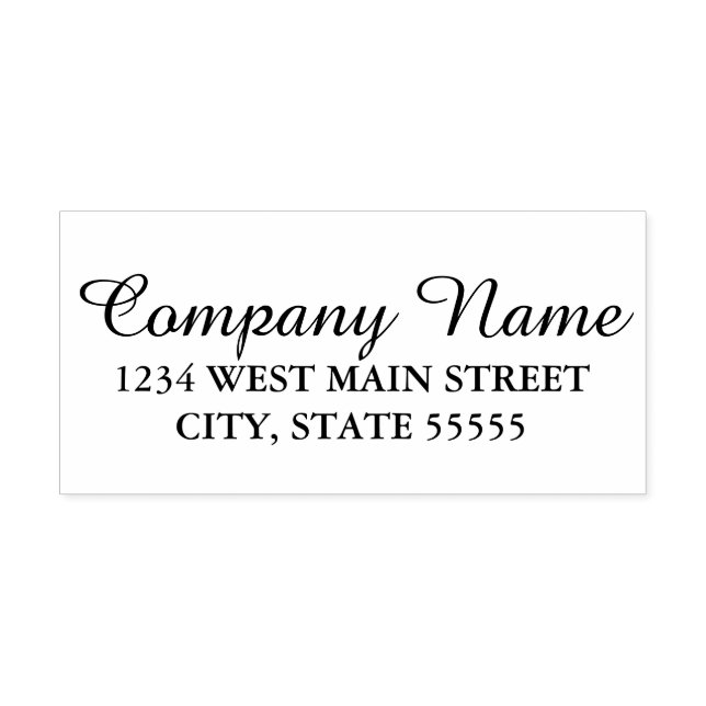 Carimbo Auto Entintado Rótulo de devolução monograma simples (Design)