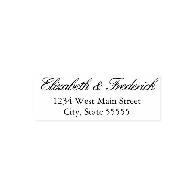 Carimbo Auto Entintado Rótulo de devolução monograma simples (Design)