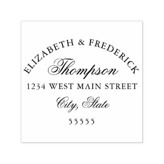 Carimbo Auto Entintado Rótulo de devolução monograma simples