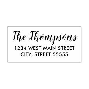 Carimbo Auto Entintado Rótulo de devolução monograma simples