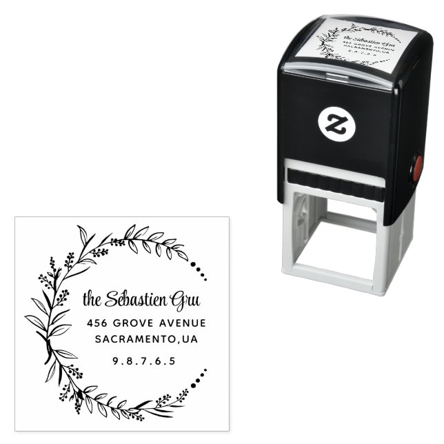 Carimbo Auto Entintado Round Wedding (In Situ)