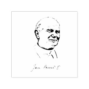 Carimbo Auto Entintado Santo John Paul II