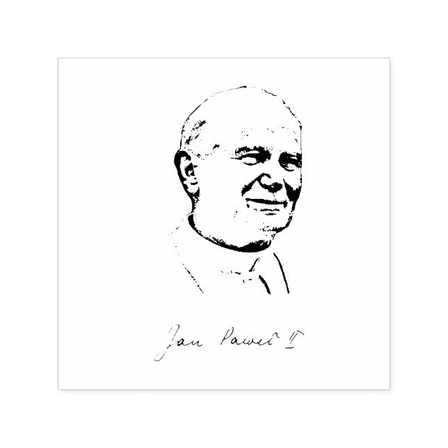 Carimbo Auto Entintado Santo John Paul II (Design)