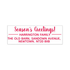 Carimbo Auto Entintado Saudações da Estação