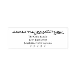 Carimbo Auto Entintado Saudações Seasons Feriado Personalizado