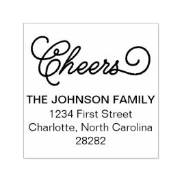 Carimbo Auto Entintado Saúde Endereço de Feriado Personalizado