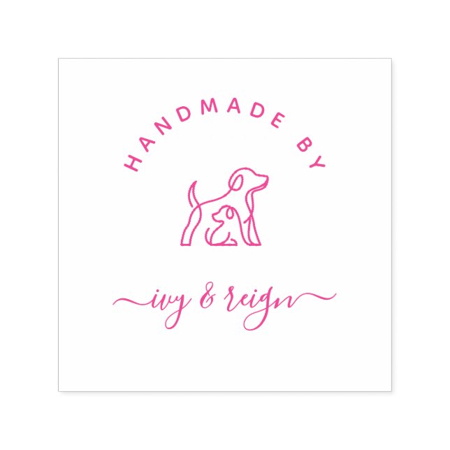 Carimbo Auto Entintado  Script Custom logo Handmade by  (Design)