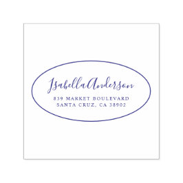 Carimbo Auto Entintado Script Elegante | Nome personalizado e intervalo d