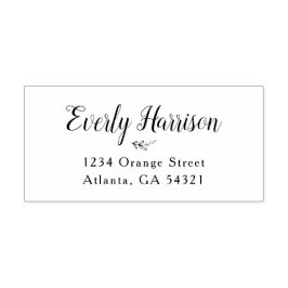 Carimbo Auto Entintado Script Everly