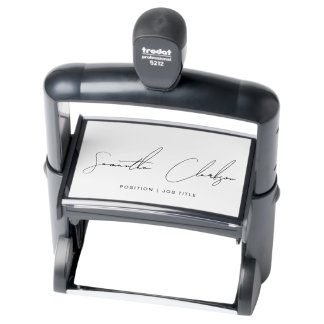 Carimbo Auto Entintado Script manuscrito de assinatura moderna profission