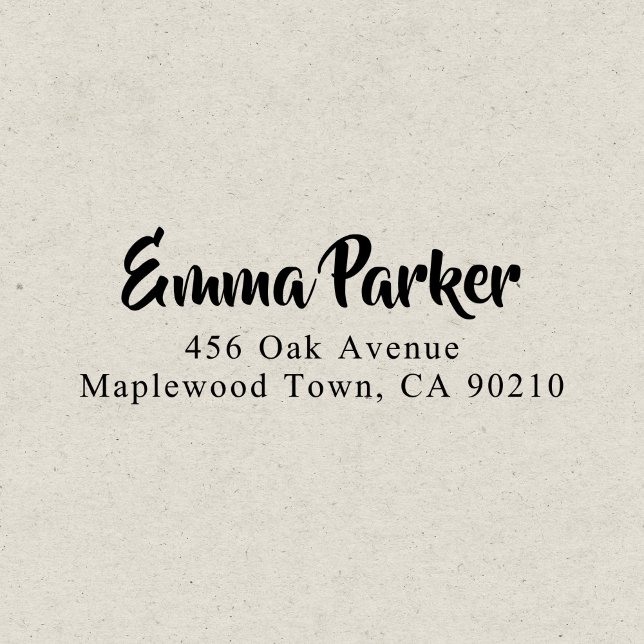 Carimbo Auto Entintado Script manuscrito moderno em negrito simples (Criador carregado)