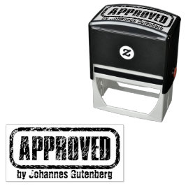 Carimbo Auto Entintado Selar sua aprovação com estilo: personalizado