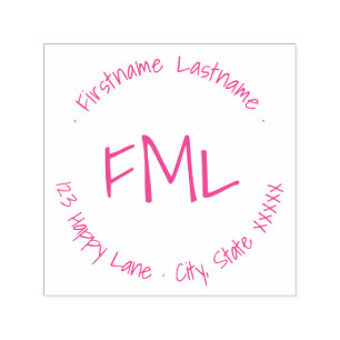 Carimbo Auto Entintado Selo de Borracha DIY