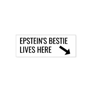 Carimbo Auto Entintado Selo de Dinheiro "O Melhor Amigo de Epstein Mora A