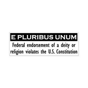 Carimbo Auto Entintado Selo de E PLURIBUS UNUM - preto/grande