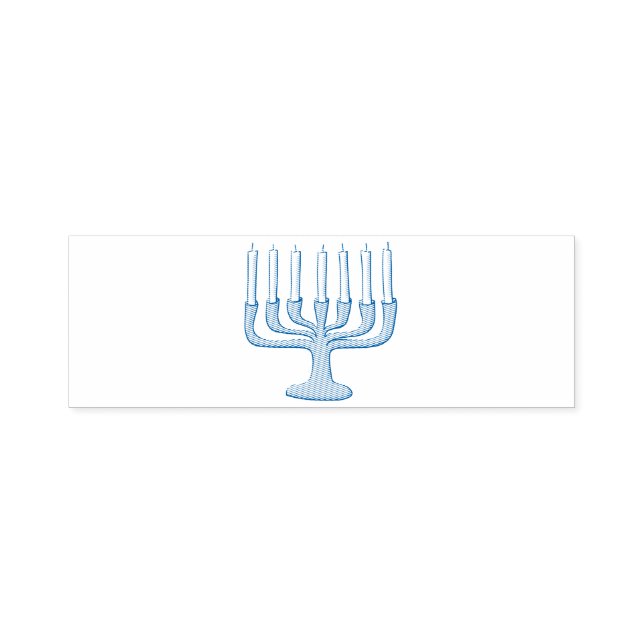 Carimbo Auto Entintado Selo de Hanukkah (Design)