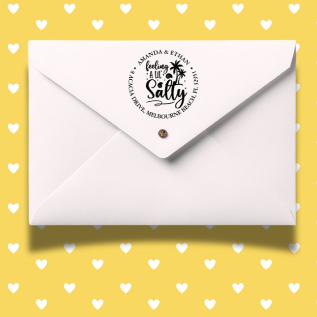 Carimbo Auto Entintado sensação de salgado (Capture the spirit of summer with self-inking stamp)