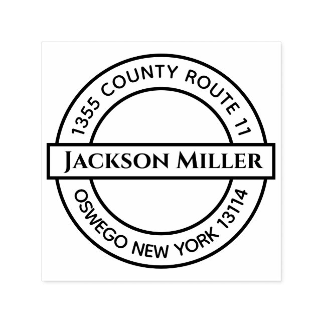 Carimbo Auto Entintado Seu nome e endereço (Design)