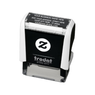 Carimbo Auto Entintado Seu nome Endereço Correio Eletrônico Cores de Auto