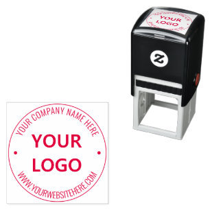 Carimbo Auto Entintado Seu próprio texto do logotipo de Design Roda Carim