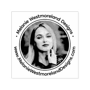 Carimbo Auto Entintado Seu Retrato Fotográfico #1NF Arredondado Site