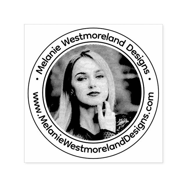 Carimbo Auto Entintado Seu Retrato Fotográfico nº 1 Roteiro Site (Design)