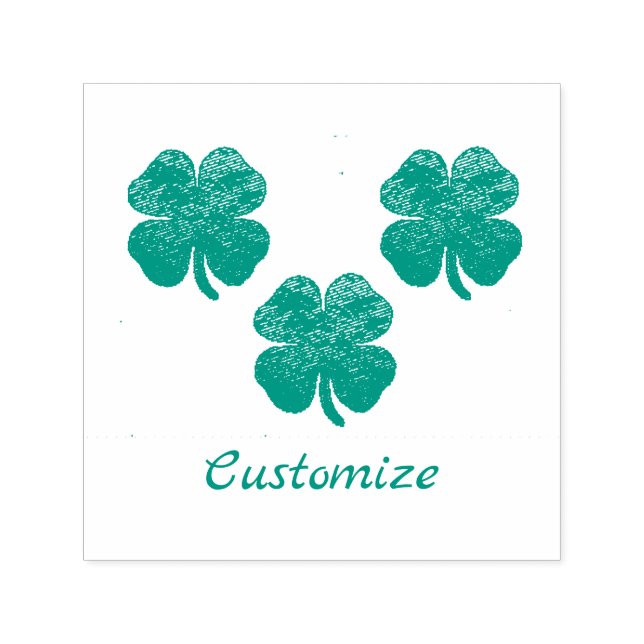 Carimbo Auto Entintado Shamrocks ouro Thunder_Cove (Design)