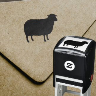 Carimbo Auto Entintado Sheep Silhouette