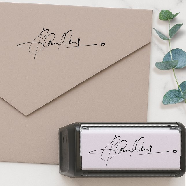 Carimbo Auto Entintado Signature Rubber Stamp | Your Handwriting Upload (The perfect stamp for easily signing documents, letters, forms, contracts, checks & more!)